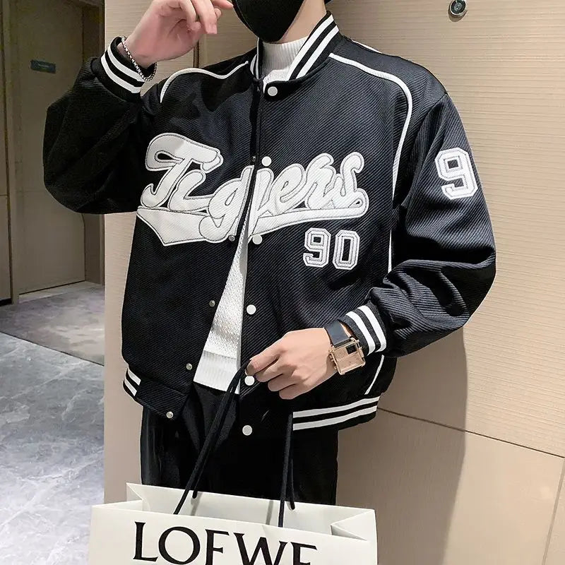 Veste d'uniforme de Baseball pour hommes, nouvelle marque tendance, veste lourde, vêtements décontractés à la mode pour printemps et automne