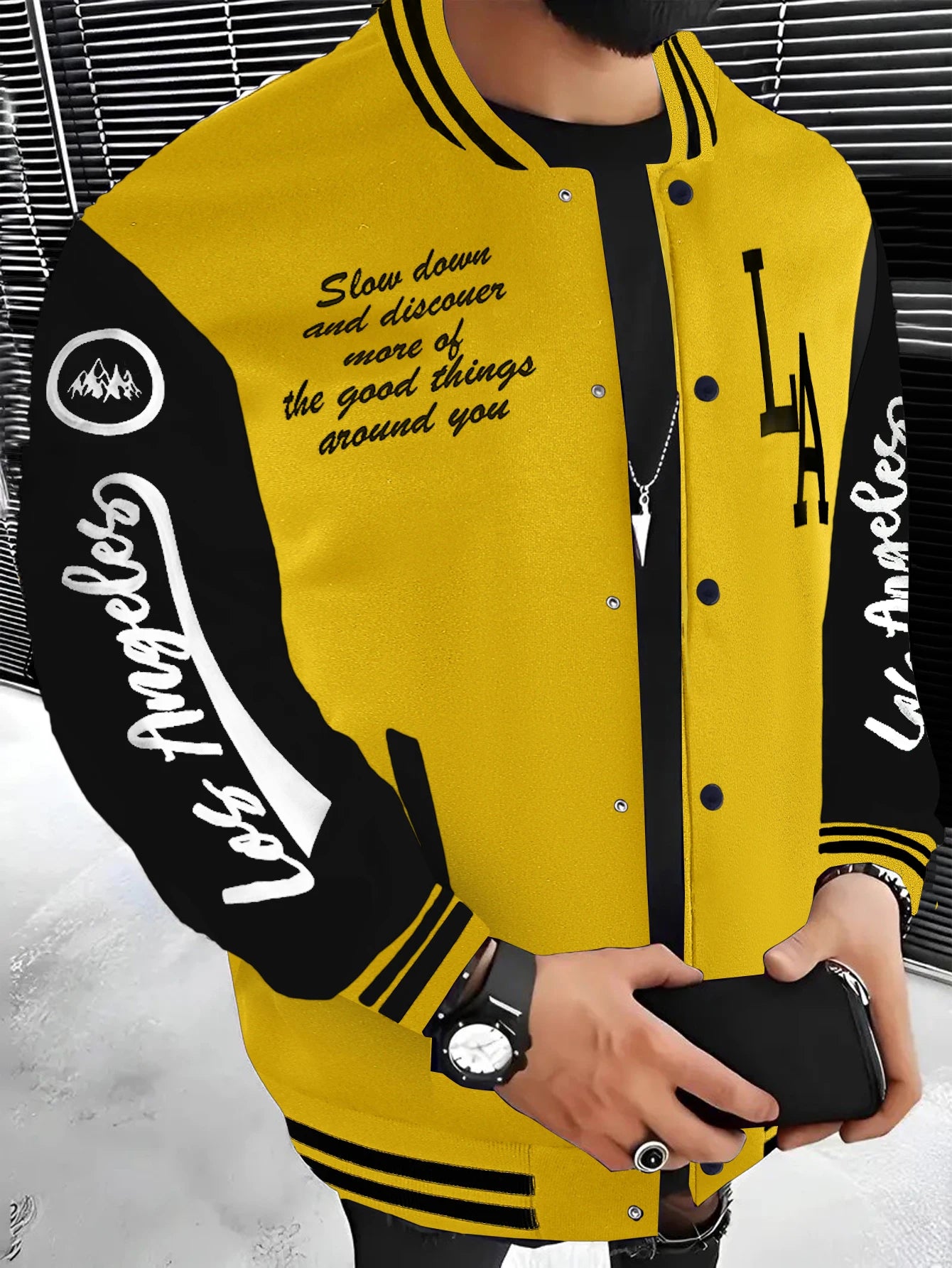 Veste Happator pour hommes avec lettre LA brodée, vestes universitaires vintage, uniforme de baseball coréen pour hommes, combinaison patchwork, printemps, nouveau, 2025