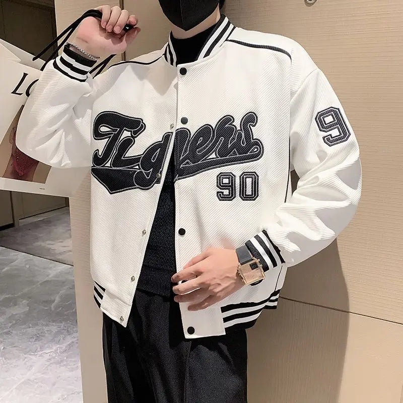 Veste d'uniforme de Baseball pour hommes, nouvelle marque tendance, veste lourde, vêtements décontractés à la mode pour printemps et automne