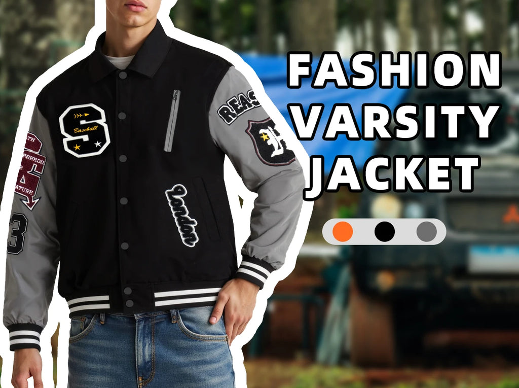 Veste bombardier Vintage à col rabattu pour homme, manteau ample avec lettres brodées, veste de moto, veste de Baseball universitaire automne/hiver