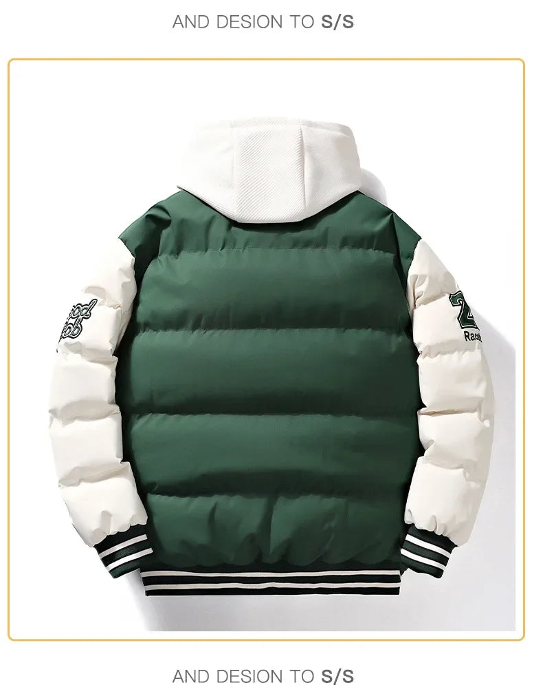 Veste rembourrée en coton pour hommes et femmes, vêtements de rue, manteau de haute qualité, grand, hiver, nouveau, 2023