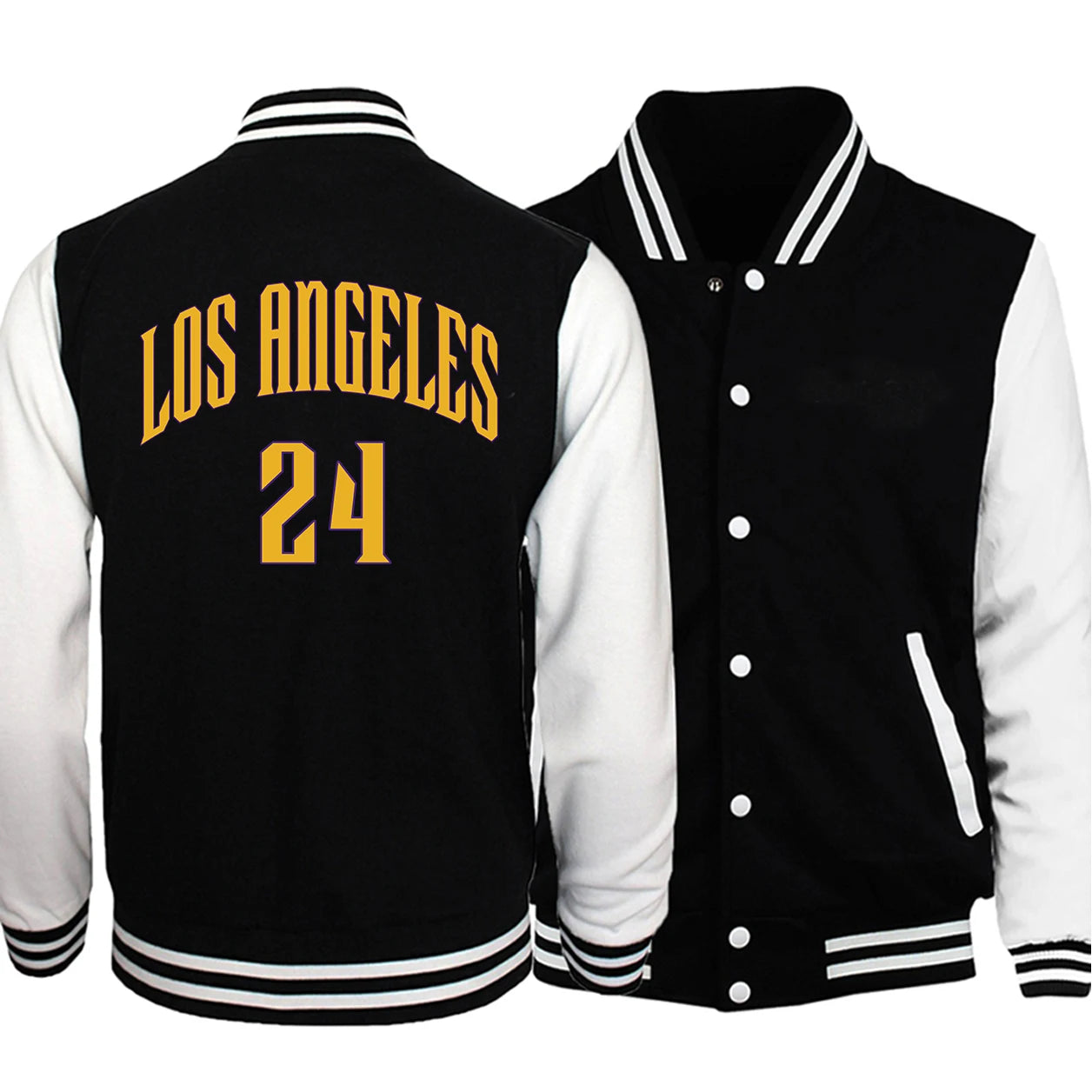 Seaport Angel City Los Angeles Lettre Impression Vestes Hommes S-5XL Sourire Uniforme De Baseball Surdimensionné Everthingadt Manteau De Mode