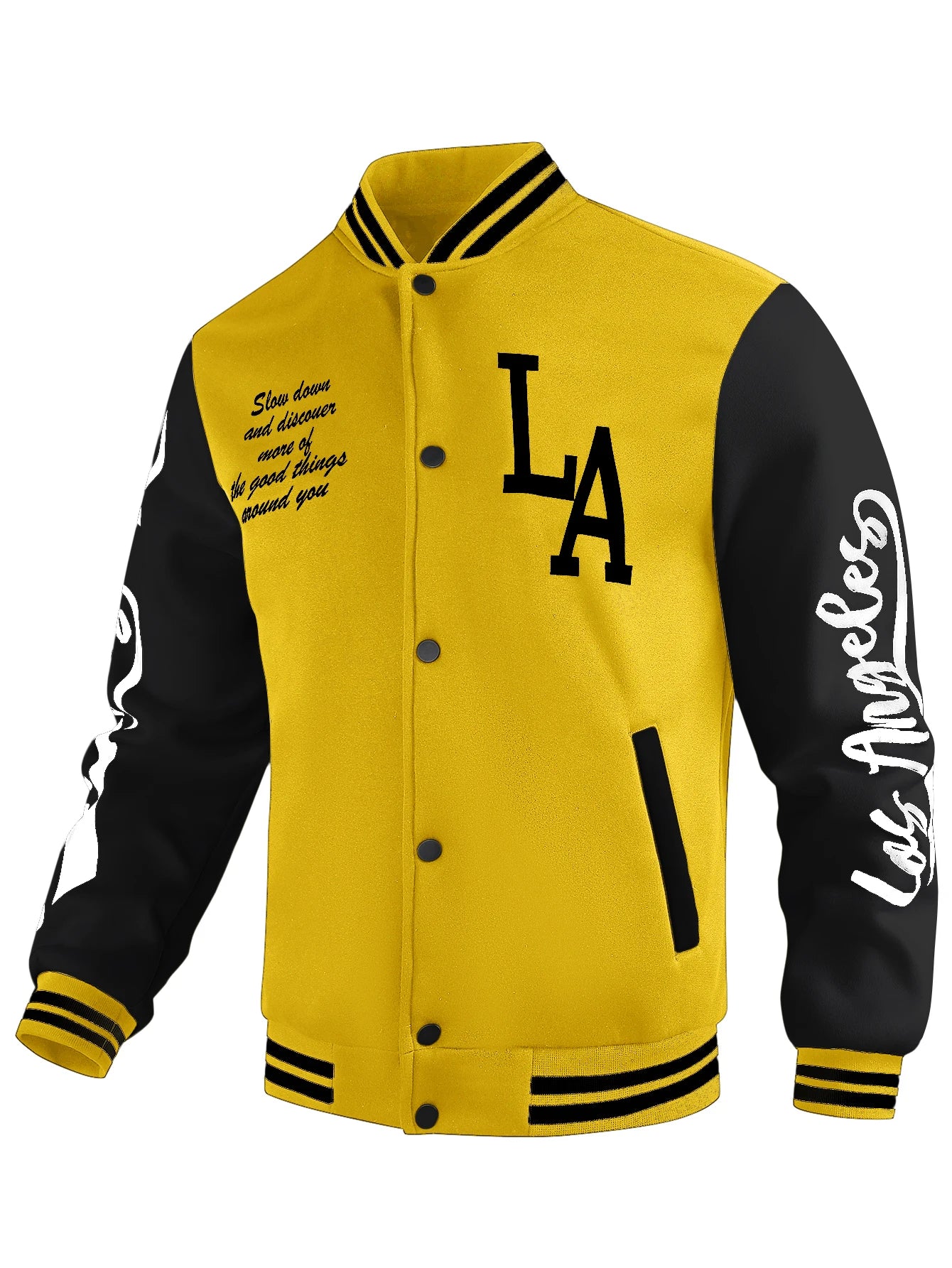 Veste Happator pour hommes avec lettre LA brodée, vestes universitaires vintage, uniforme de baseball coréen pour hommes, combinaison patchwork, printemps, nouveau, 2025