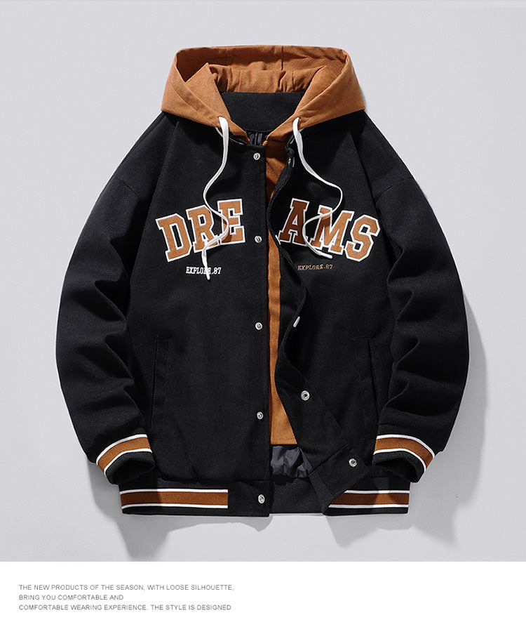 ChimBrand-Veste d'uniforme de baseball universitaire pour hommes et femmes, veste à capuche pour étudiants, grande taille, tout match, automne, haute qualité, nouveau