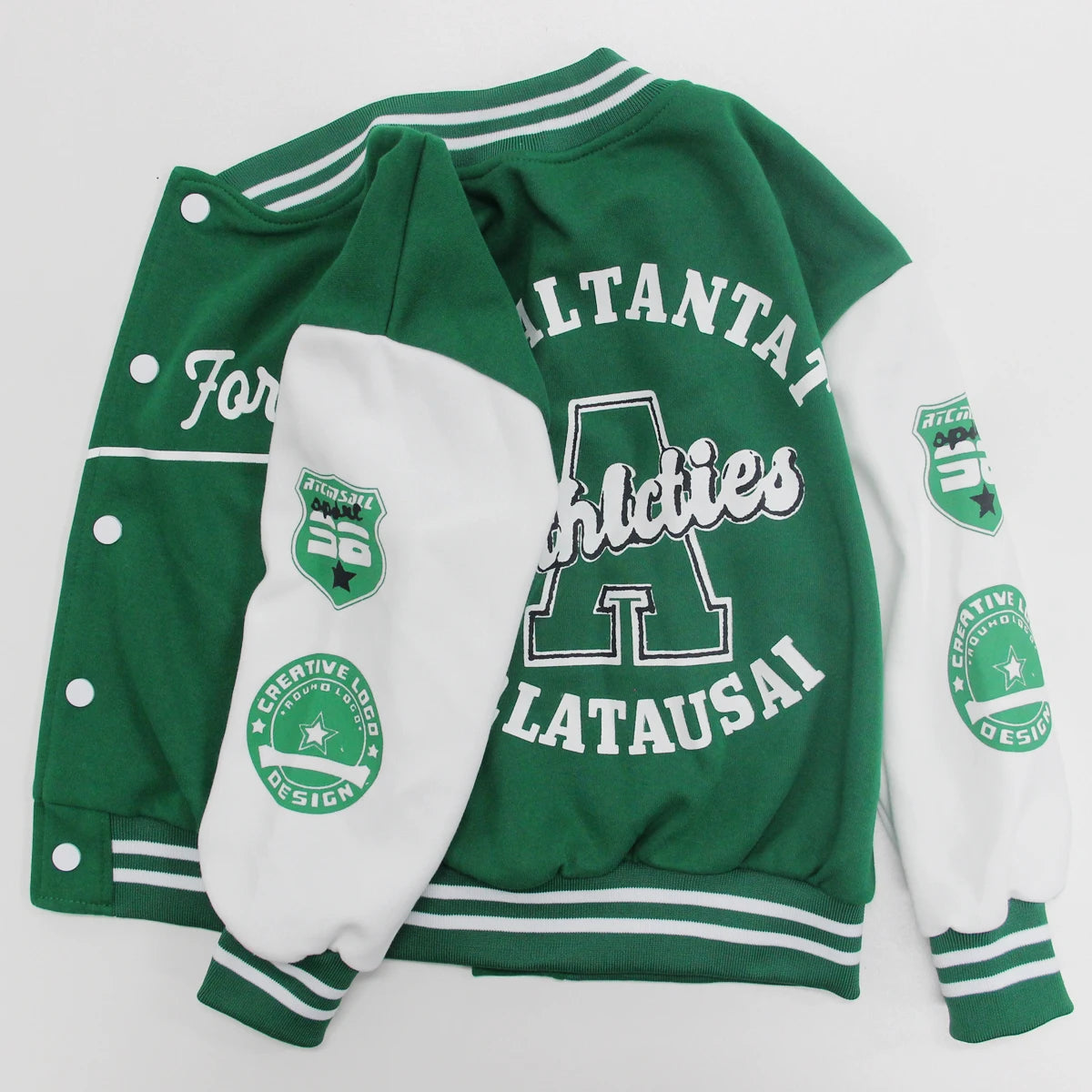 Vestes de Baseball pour Garçon et Fille, Manteau Décontracté avec Lettres Imprimées, à la Mode, pour Printemps et Automne, pour Enfant de 5 à 12 Ans, 2024