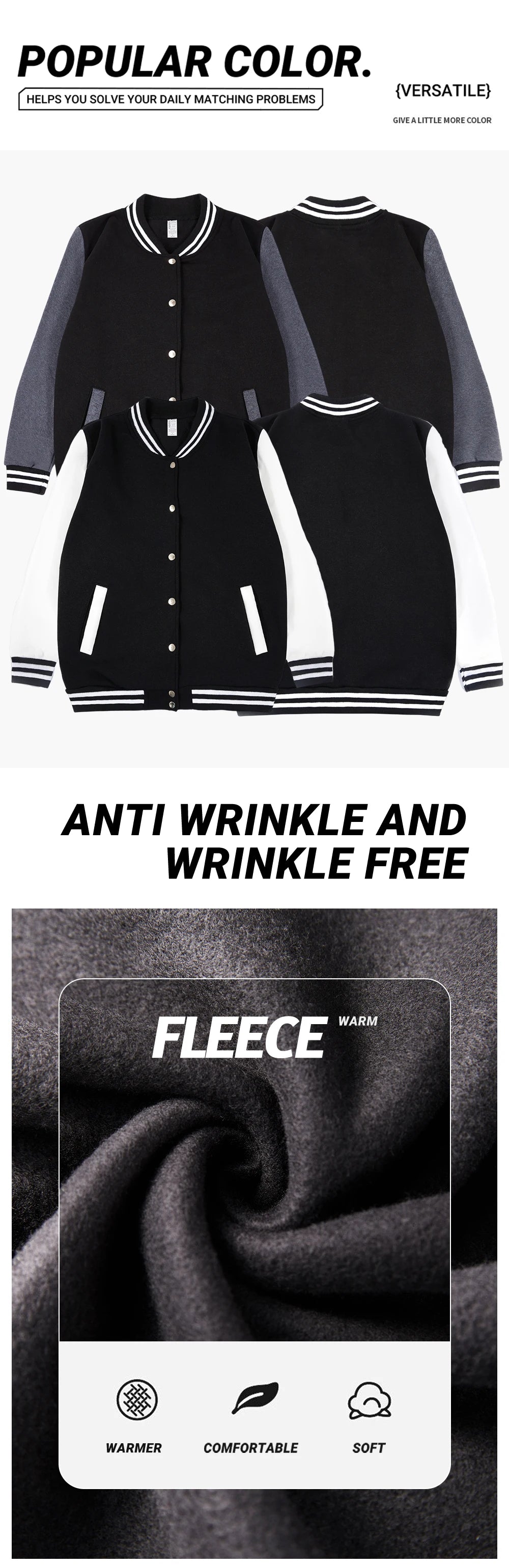Sweat à capuche avec doublure en fourrure pour homme, The Place Where Dreamy Got, Uniforme de baseball, Lucky Number 23, Smile, Veste américaine, Printemps, Automne, Y-