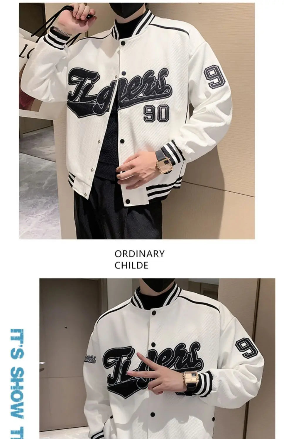 Veste d'uniforme de Baseball pour hommes, nouvelle marque tendance, veste lourde, vêtements décontractés à la mode pour printemps et automne