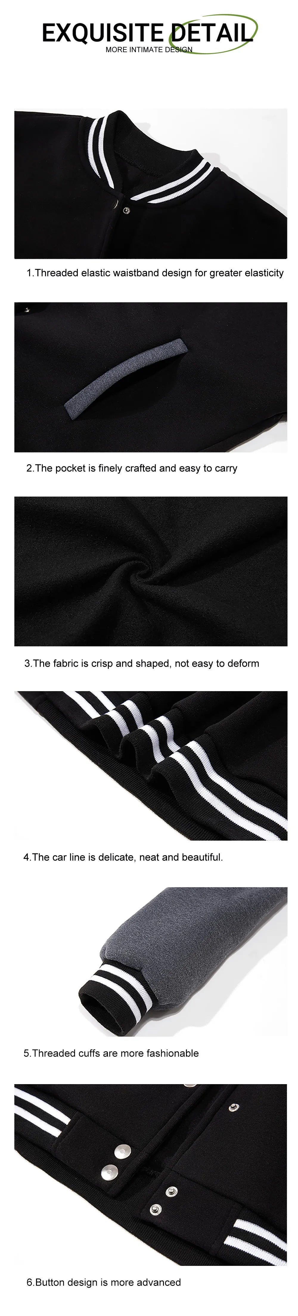 Veste de Baseball imprimée Your Attitude pour hommes, haut ample et décontracté, vêtements polaires d'automne, manteau Hip Hop américain