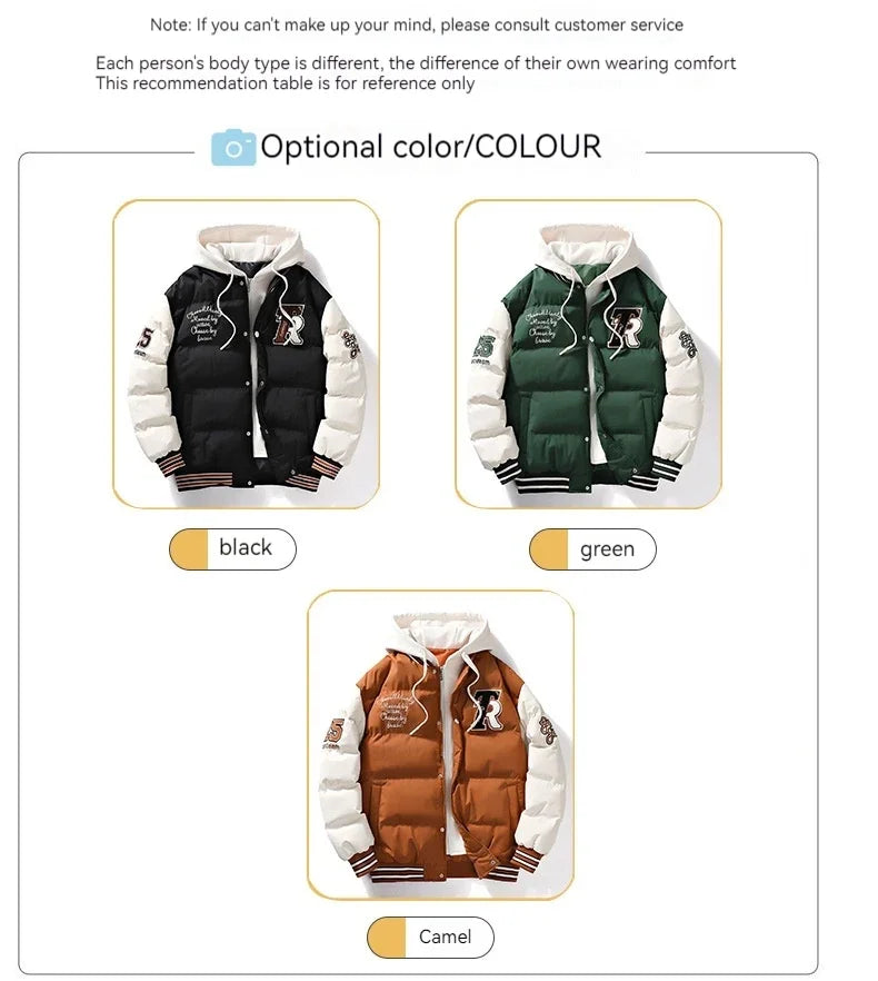Veste rembourrée en coton pour hommes et femmes, vêtements de rue, manteau de haute qualité, grand, hiver, nouveau, 2023